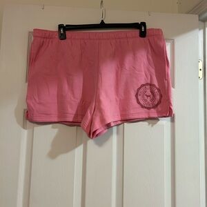 BNWT PINK By Victoria’s Secret Women’s Size XXL Pink Logo Fold Over Shorts